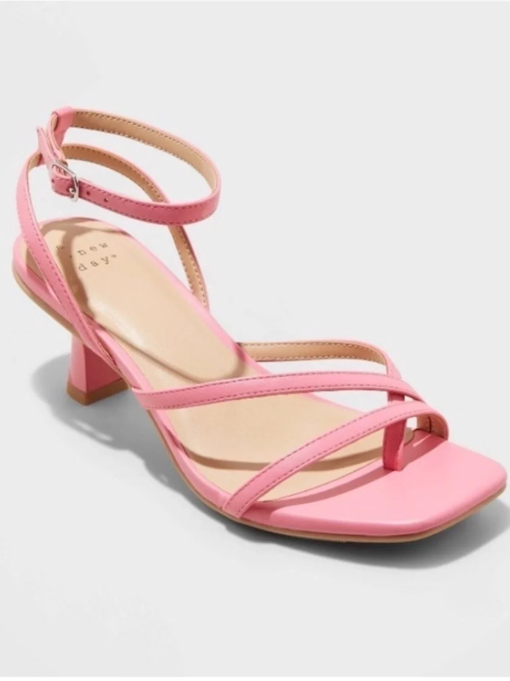 A New Day pink strappy Gisele heels size 8 - Picture 1 of 7